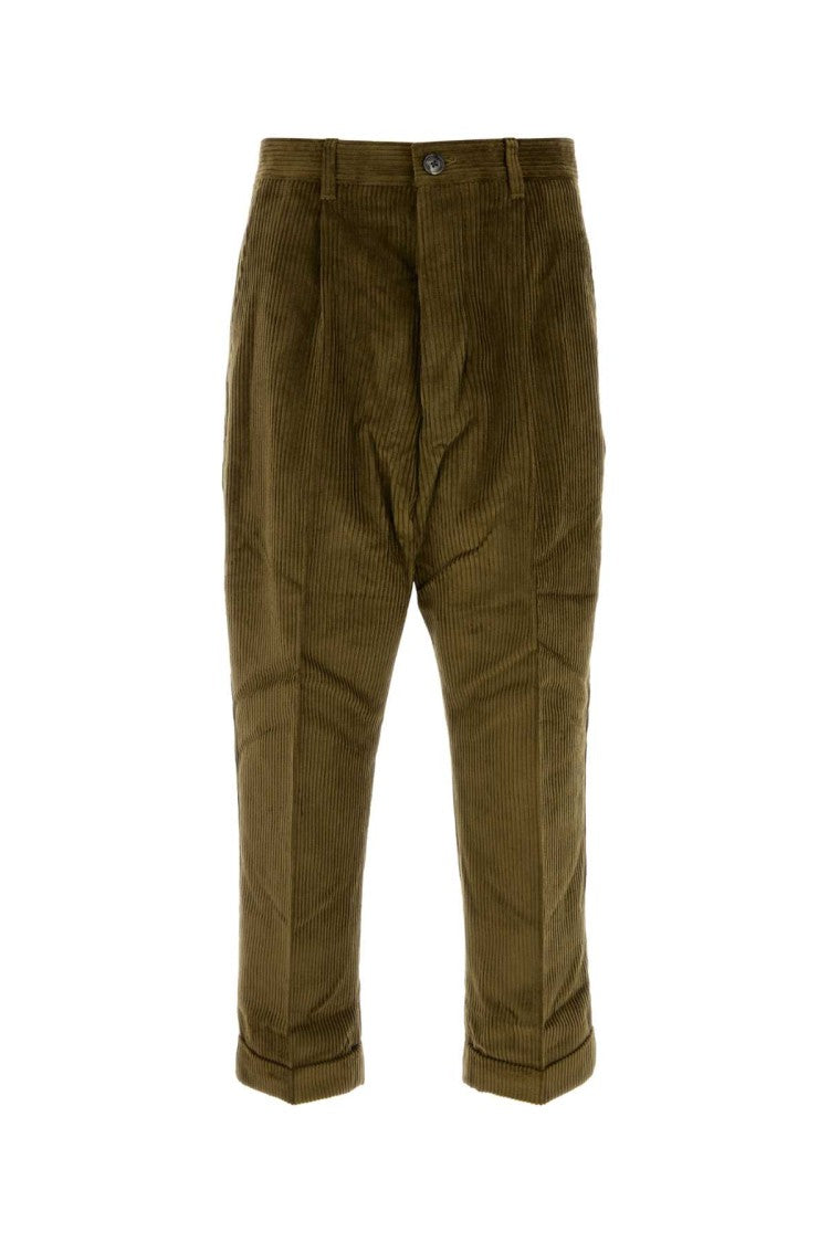 Ami Olive Green Corduroy Pant