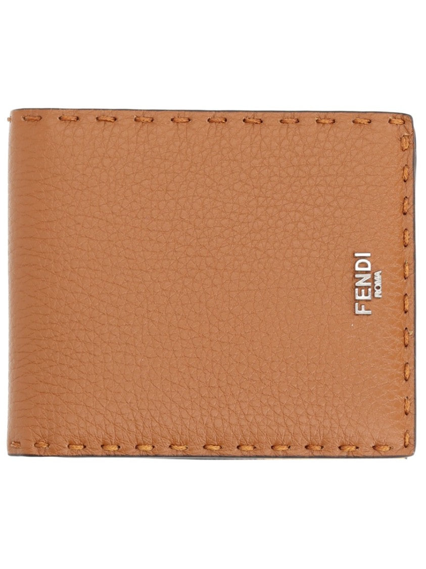 Fendi Selleria Textured Calf Leather Wallet