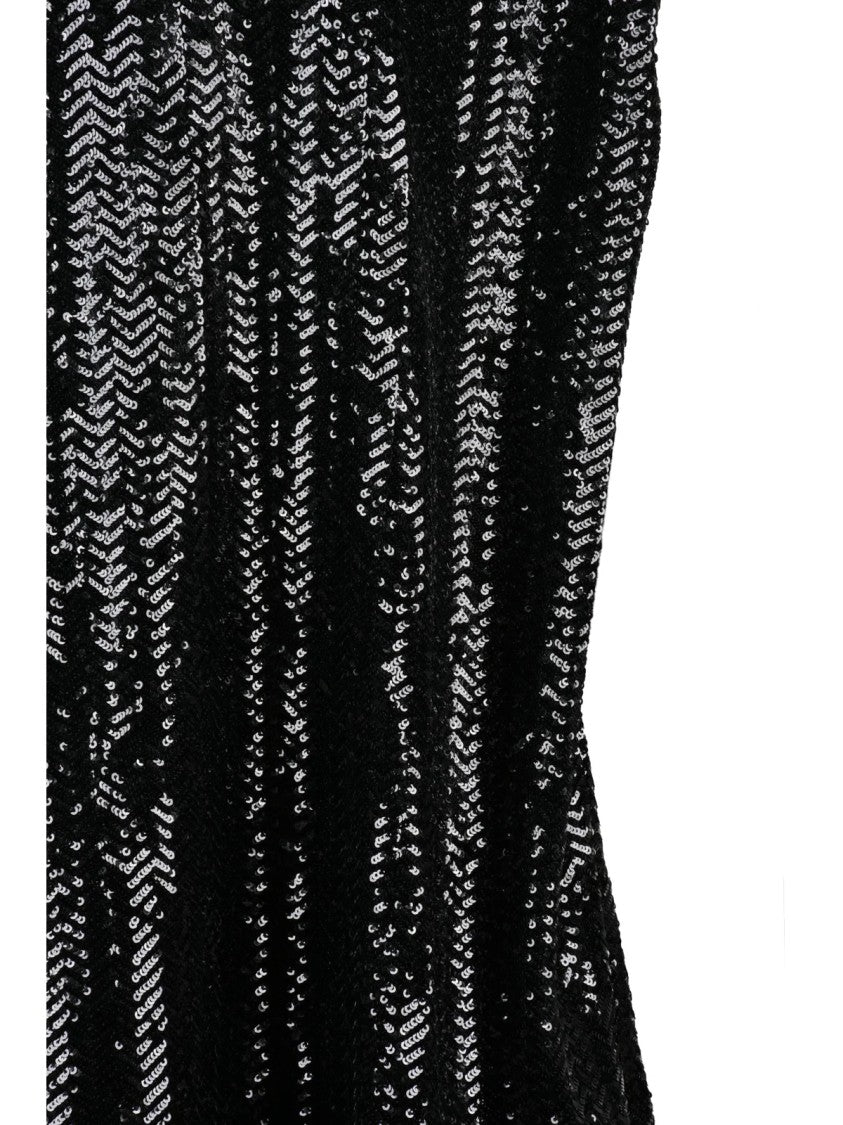 Golden Goose Sequin-Embellished Mini Dress With Functional Pockets