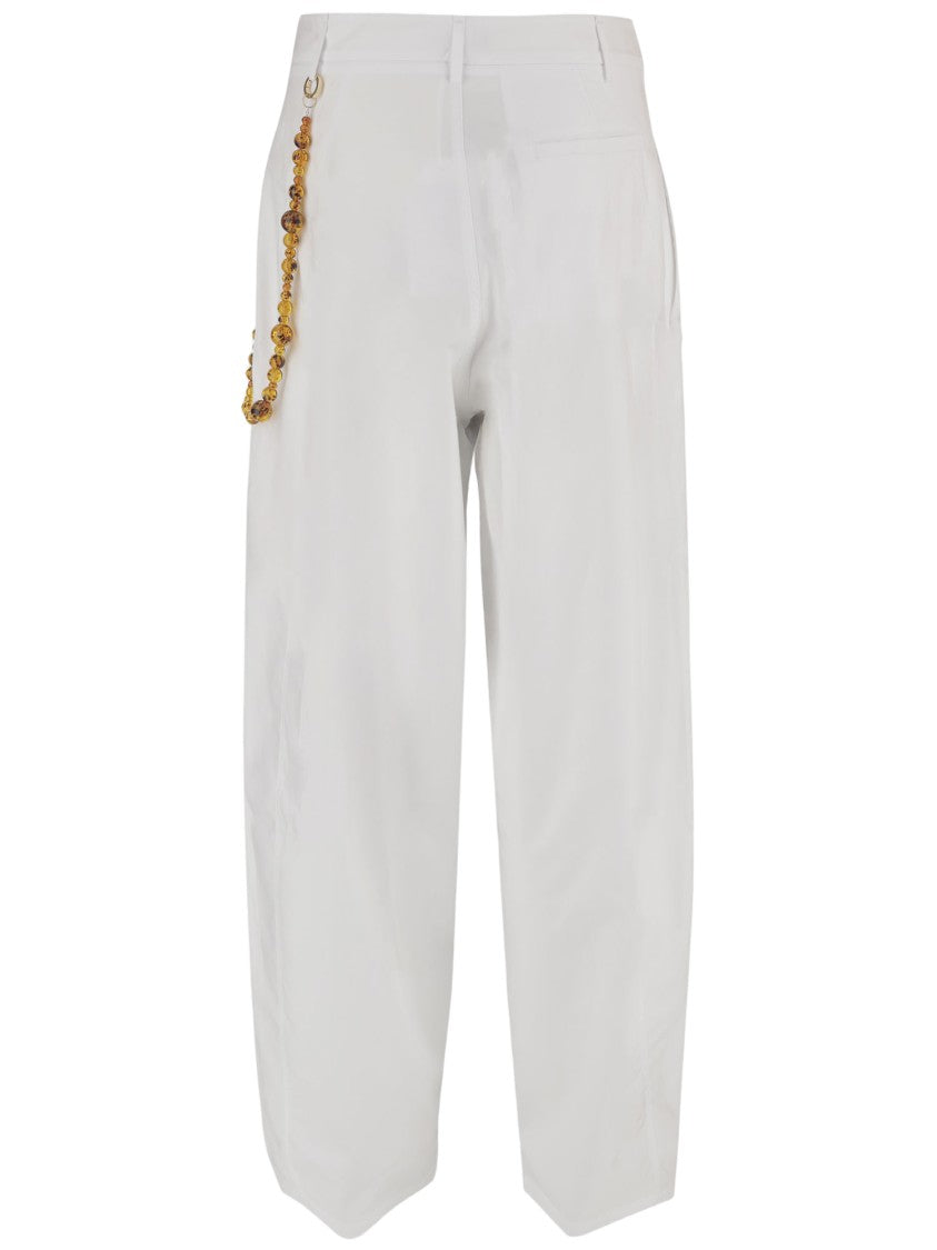 Darkpark Phebe Cotton Trousers With Decorative Detail