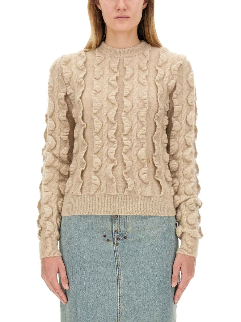 Moschino Textured Wool Blend Sweater