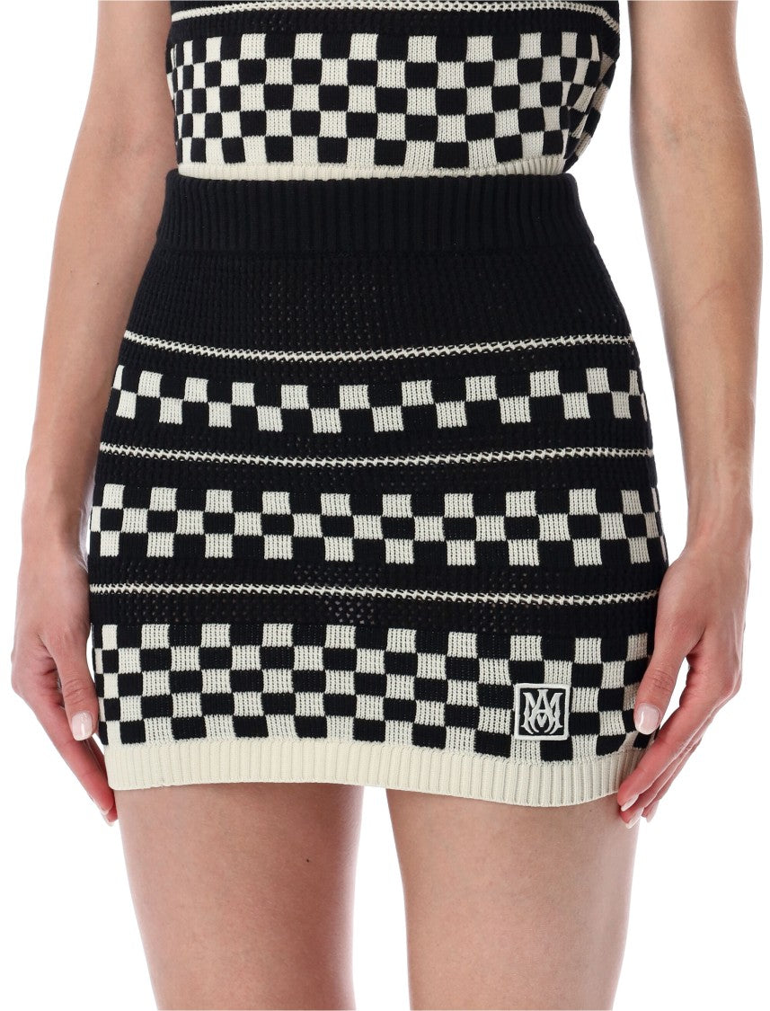 Amiri Knit Mini Skirt