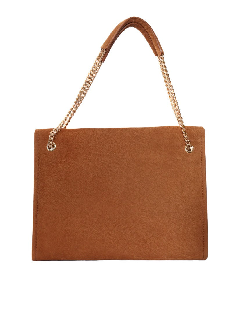 Claudio Orciani Midi Sveva Venus Nabucco Nubuck Leather Shoulder Bag