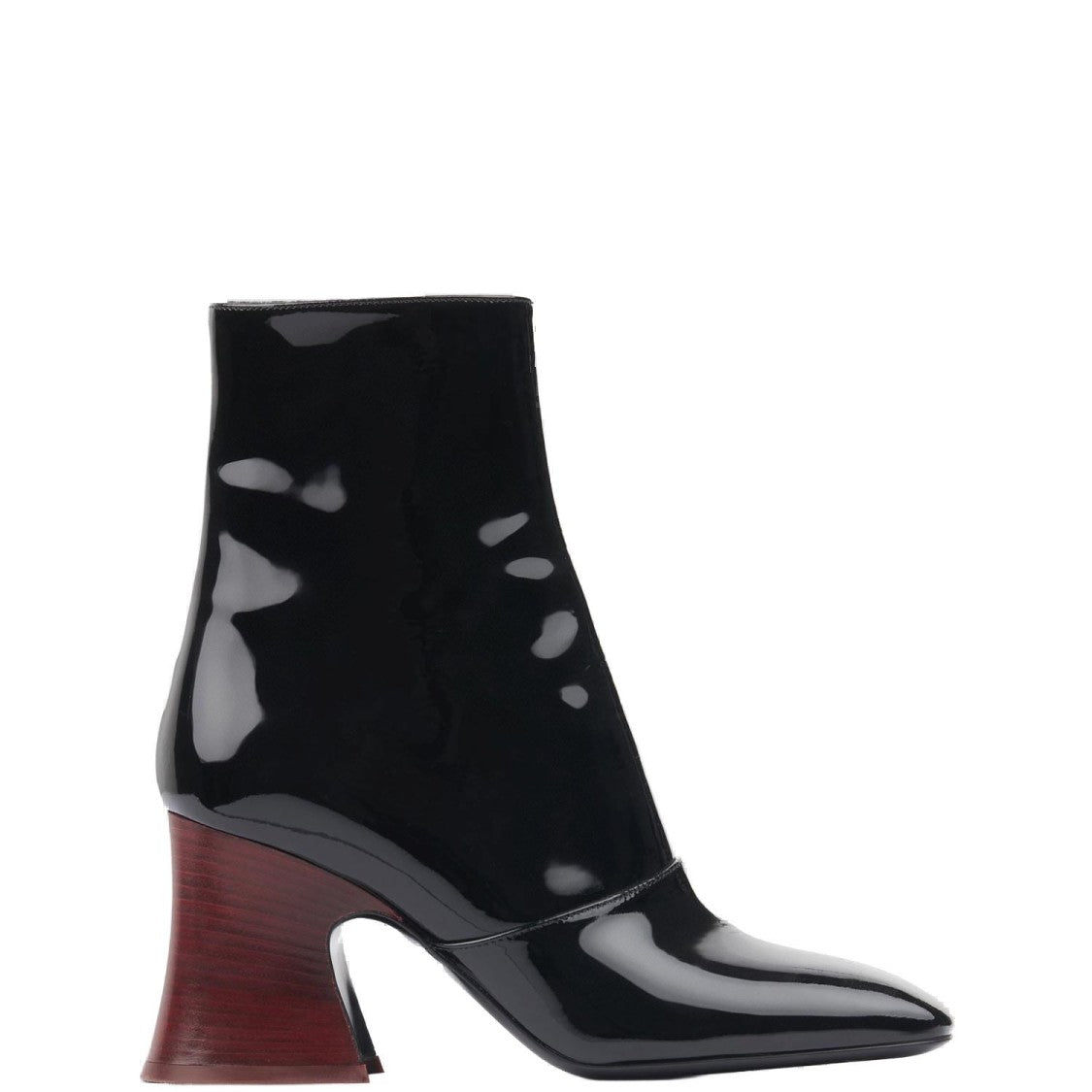 Chloé Janis Ankle Boots With Glossy Calfskin