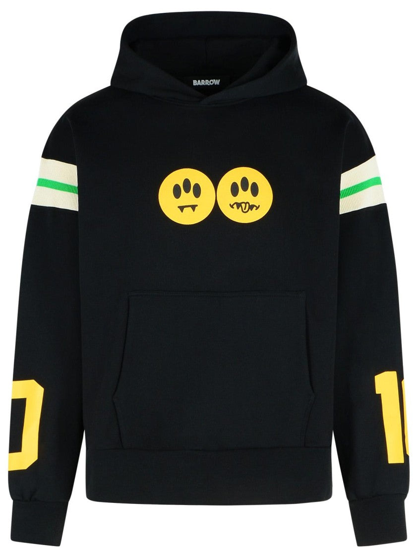 Barrow Black Cotton Sweatshirt