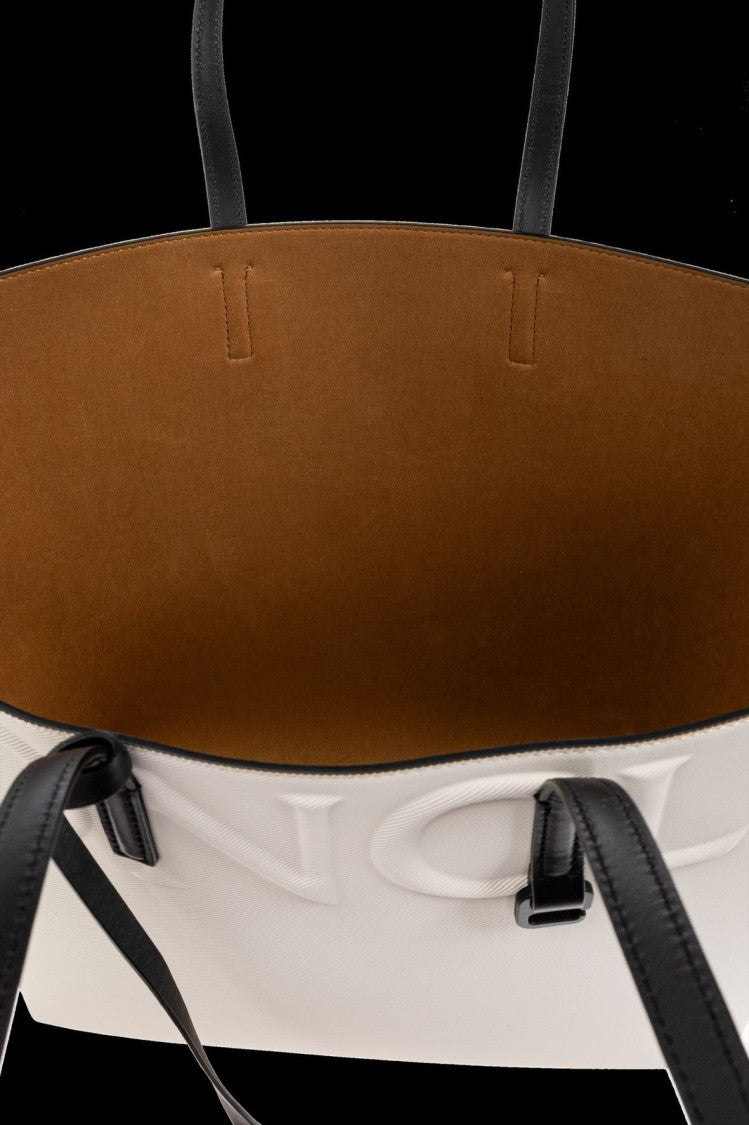 Moncler White Minimalist Handbag With Structured Silhouette