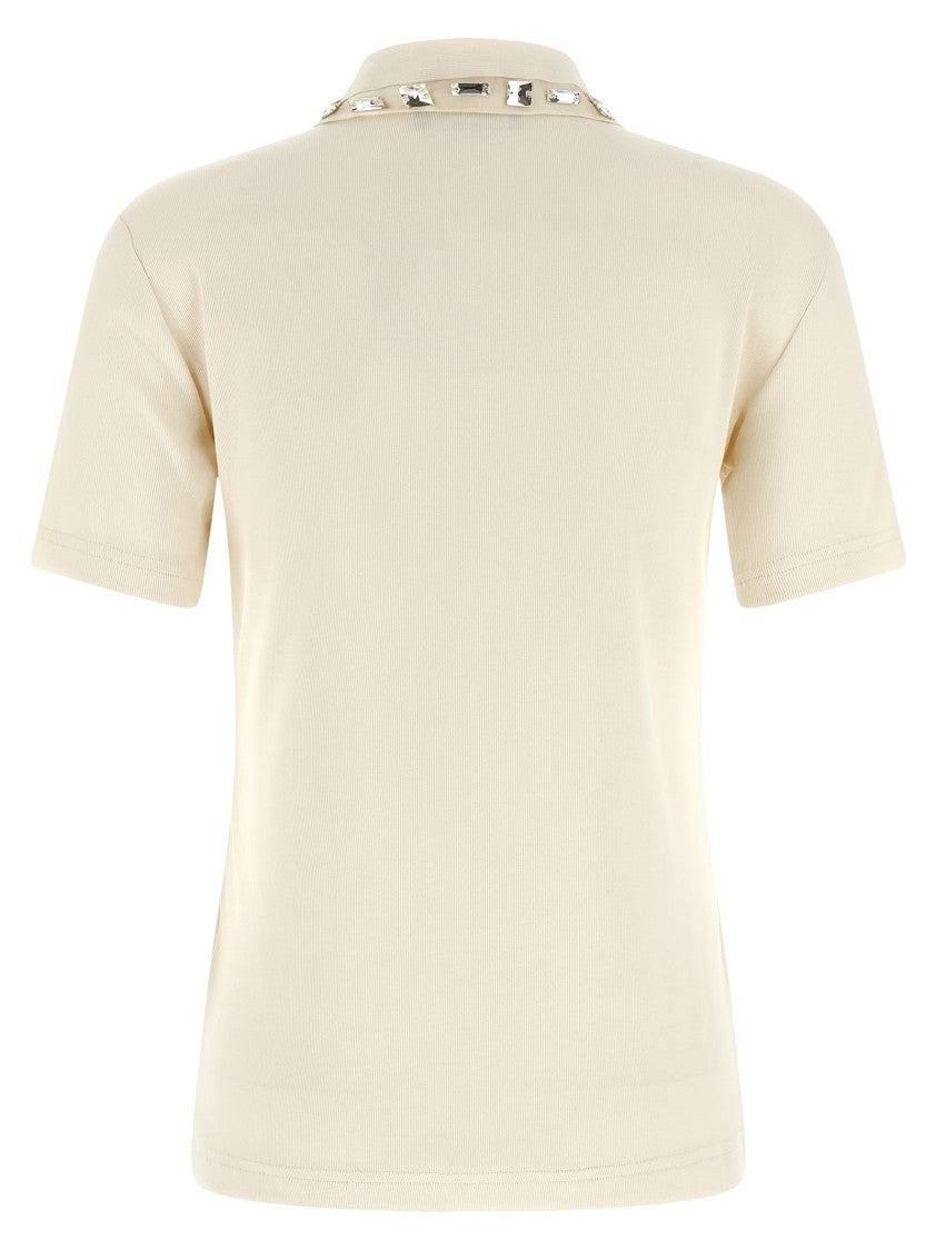 Fabiana Filippi Crystal Collar Polo Shirt