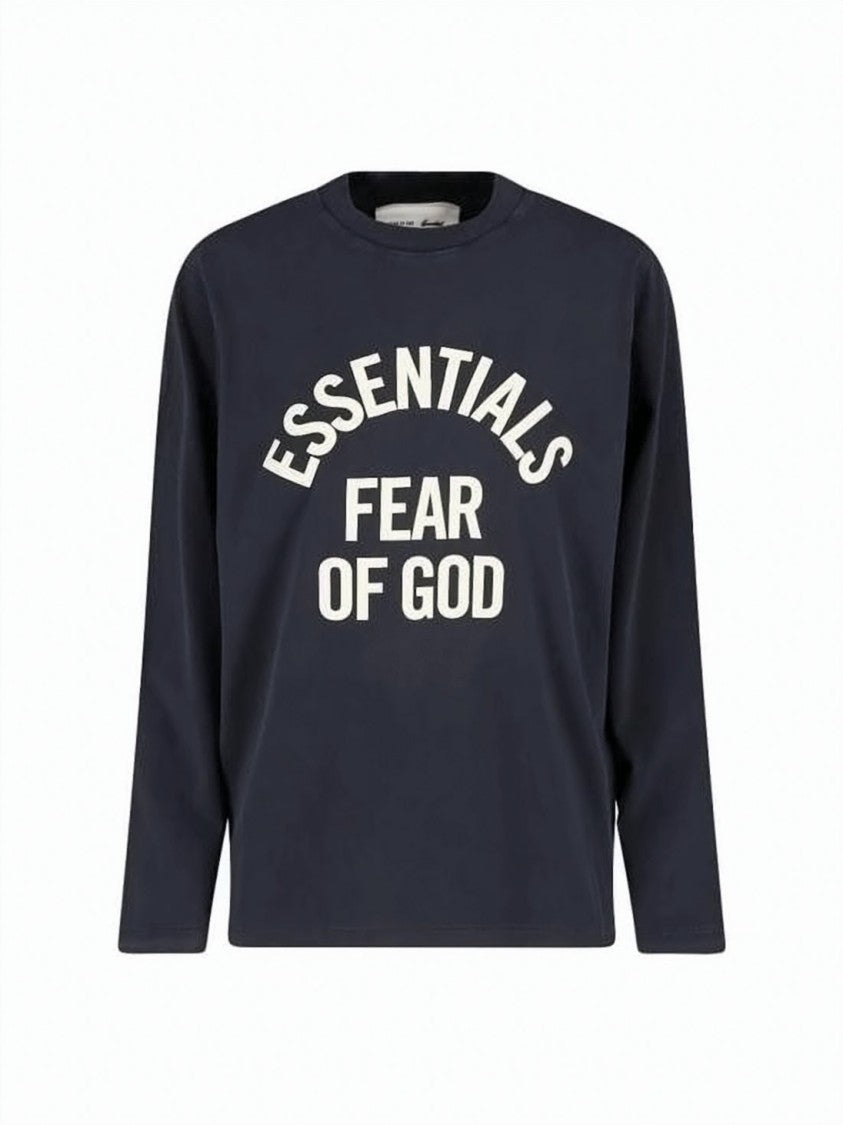 Fear Of God Relaxed Fit Black Cotton Tee