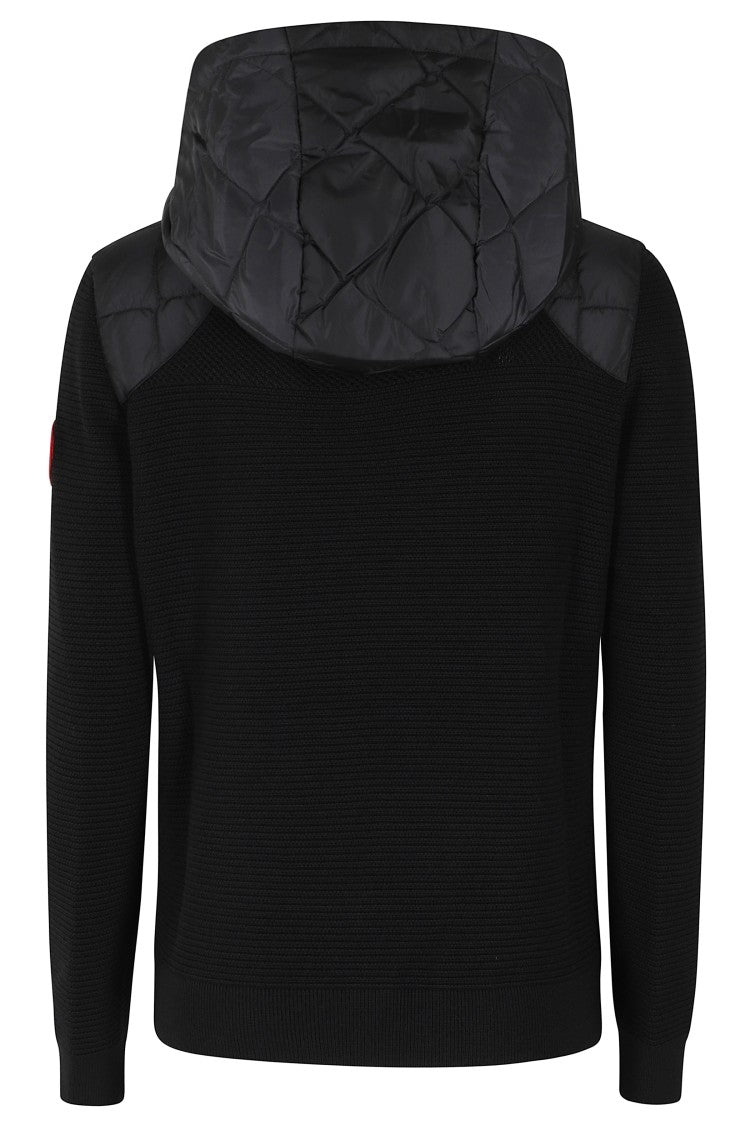 Canada Goose Quilted Knit Down Jacket With Drawstring Hood