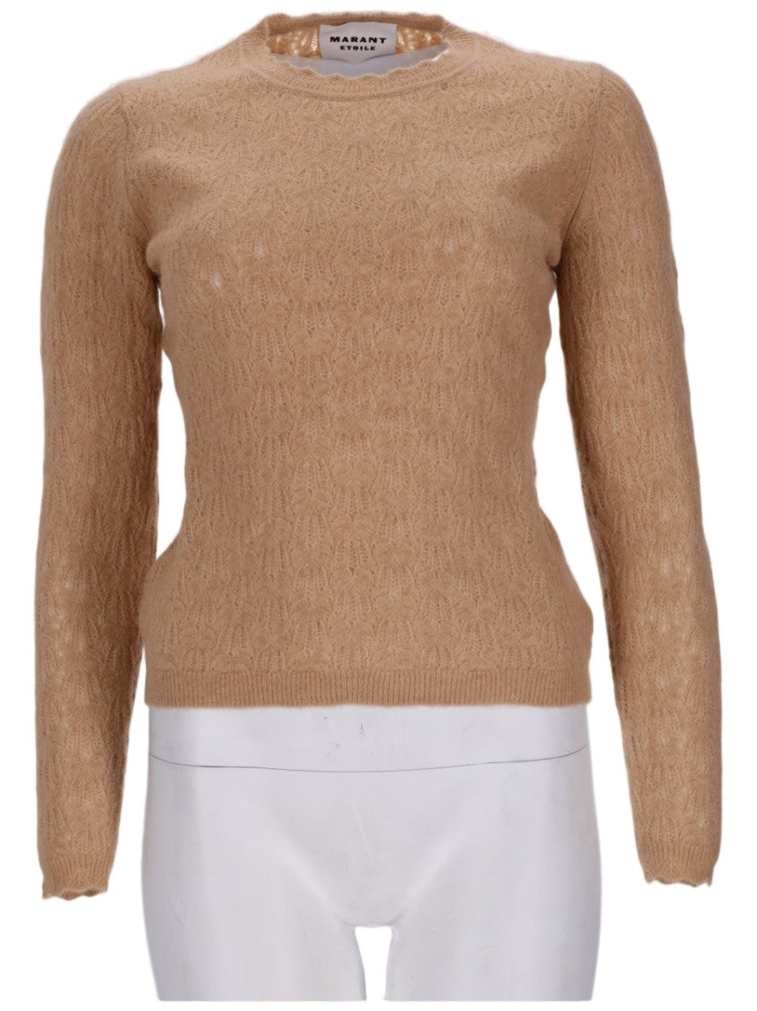 Isabel Marant Étoile Textured Knit Long-Sleeve Baby Alpaca Sweater