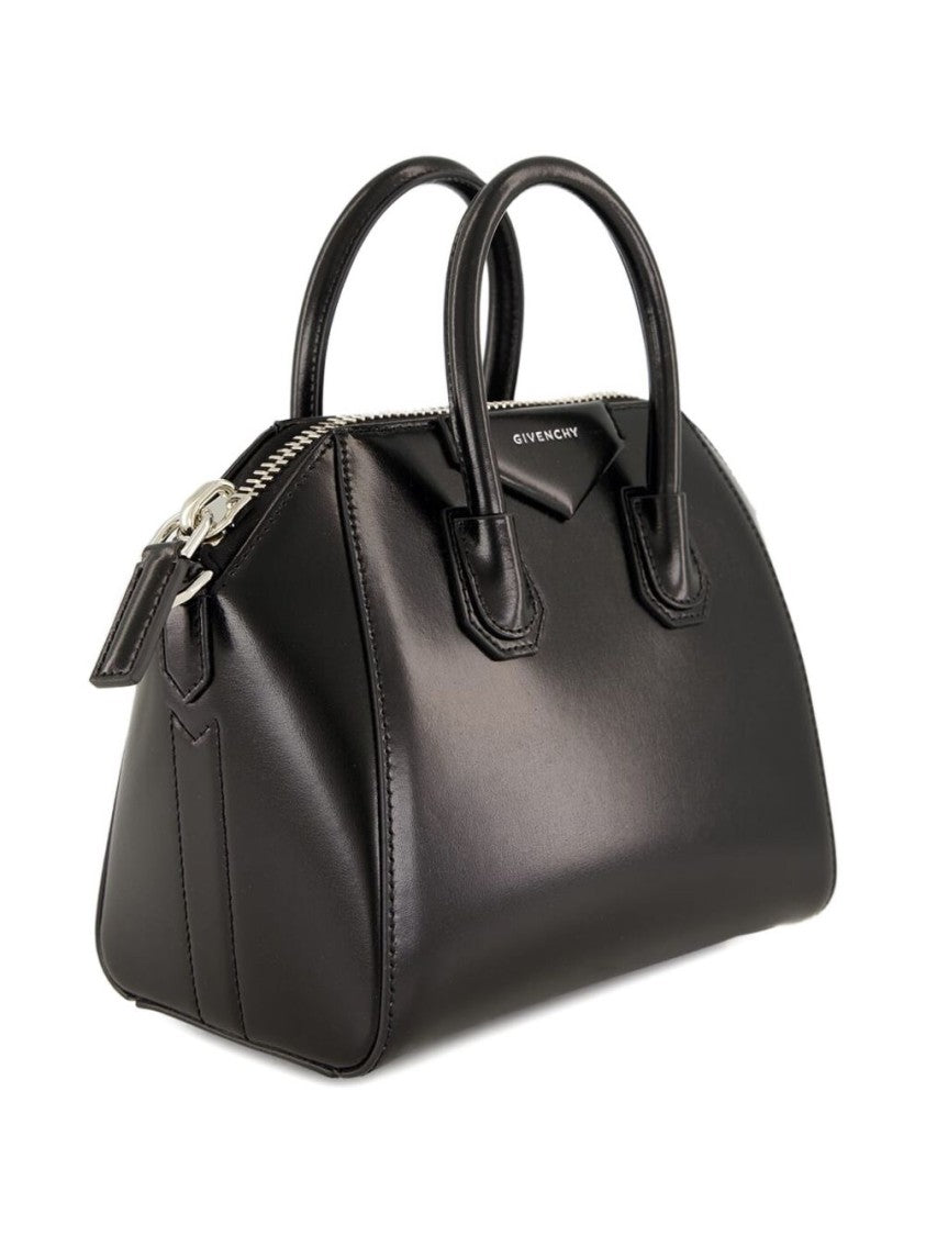 Givenchy Box-Shaped Calf Leather Handbag With Detachable Shoulder Strap