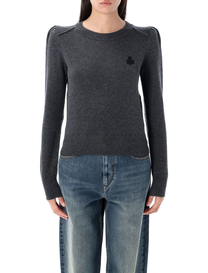 Isabel Marant Étoile Abelle Fitted Puffed Shoulder Knit Sweater