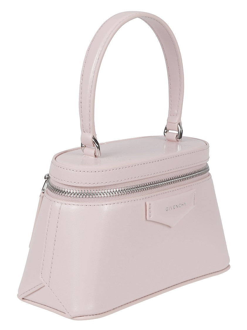 Givenchy Structured Handbag In Soft Pale Pink Calf Leather