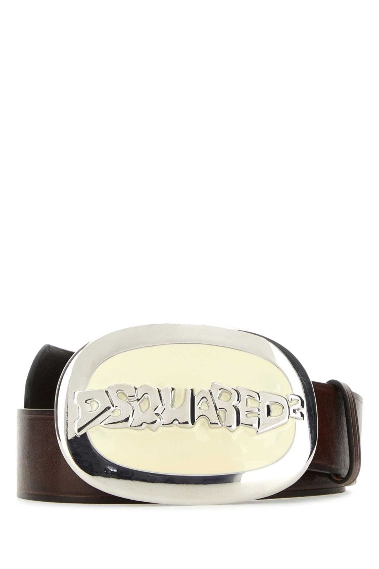 Dsquared2 Brown Leather Belt