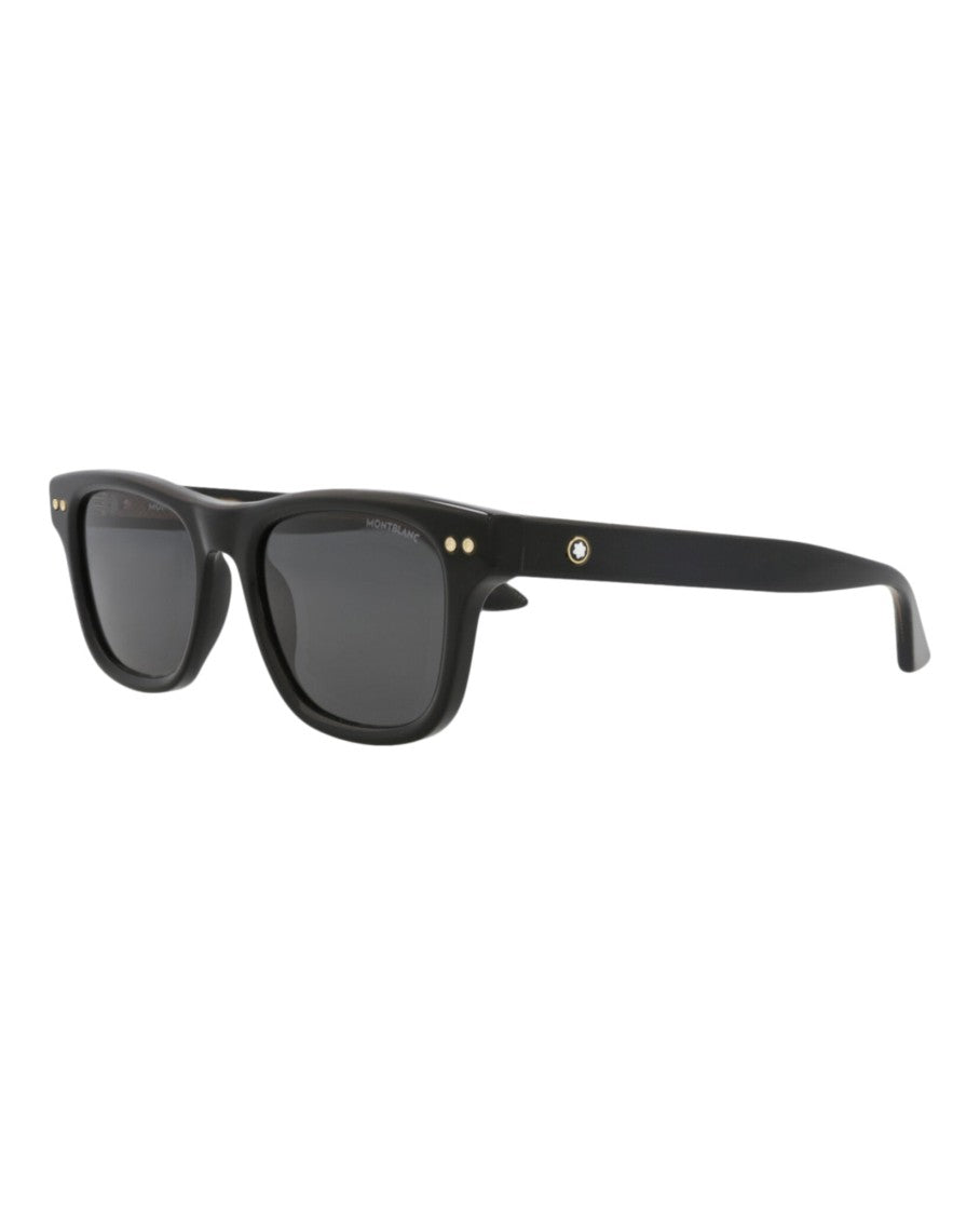 Montblanc Square-Frame Recycled Acetate Sunglasses