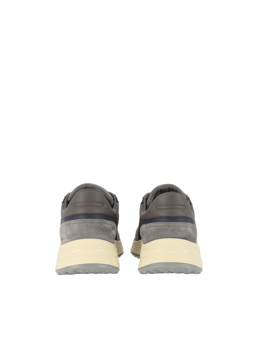 Hogan Hyperlight Calfskin Suede Mesh Sneakers