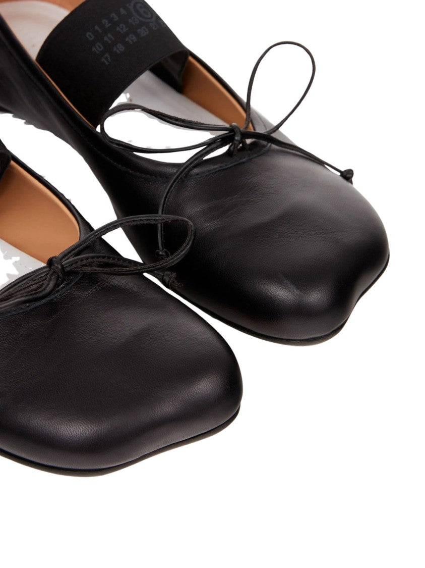 Mm6 By Maison Margiela Anatomic Minimalist Elastic Strap Flats