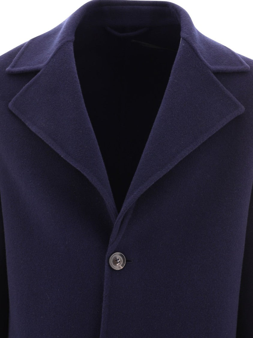 Lardini Short-Length Structured Coat With Notched Lapel