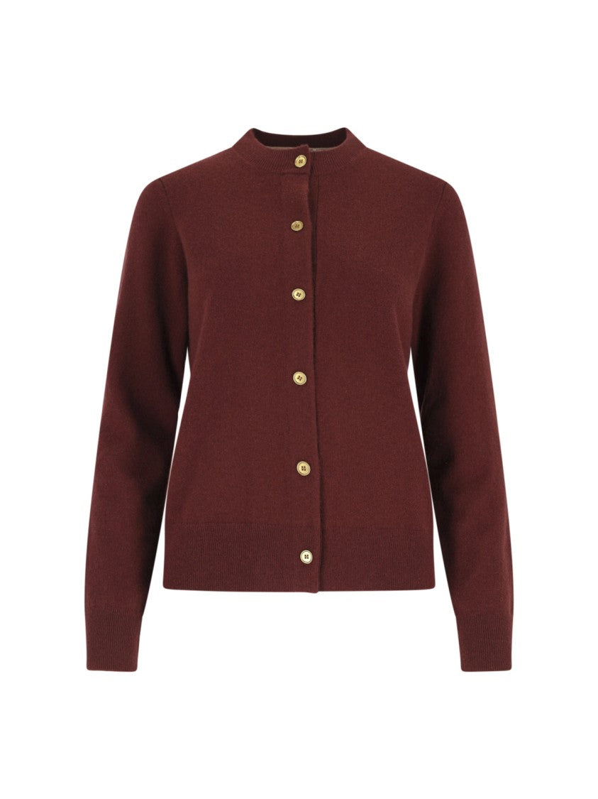 Burberry "Ekd" Cashmere Cardigan – Red