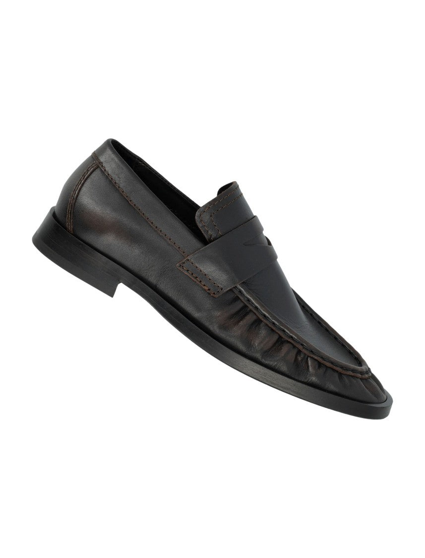 Miista Zita Brown Leather Loafers