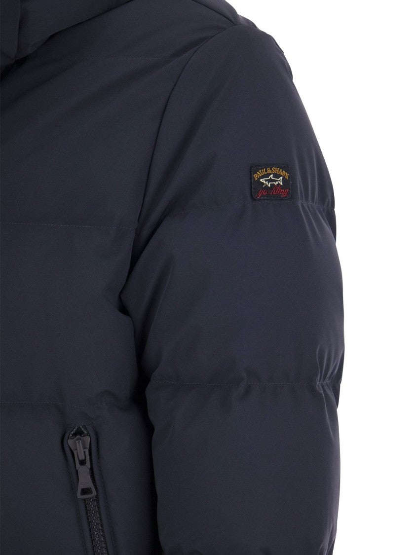 Paul & Shark Puffer Jacket With High Collar