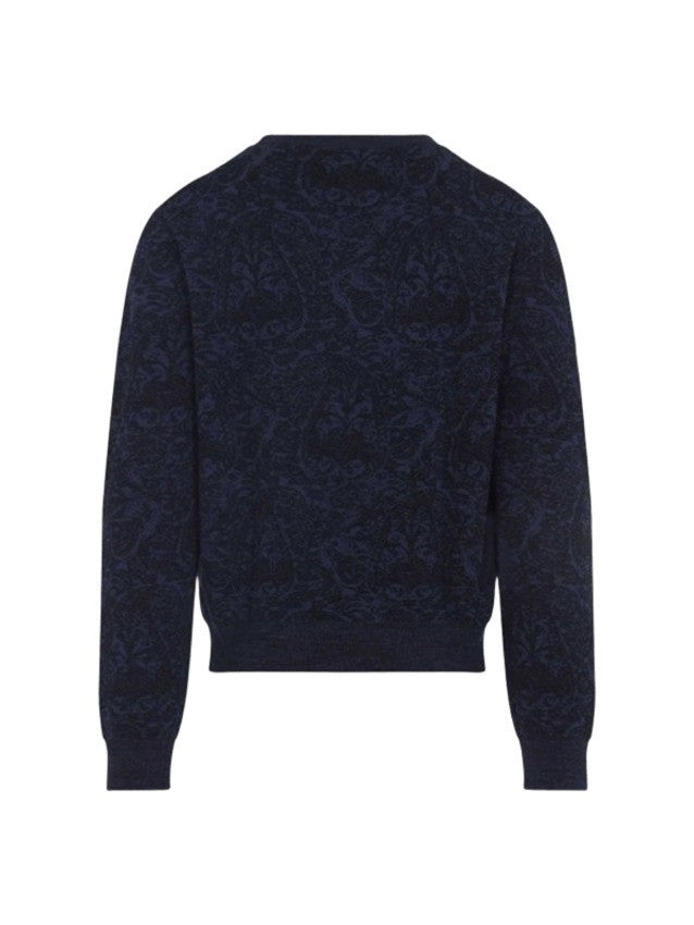 Etro Intricate Patterned Blue Etro Sweatshirt