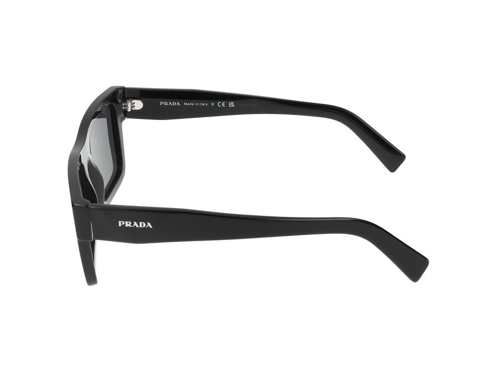 Prada Black Bold Oversized Square Acetate Sunglasses