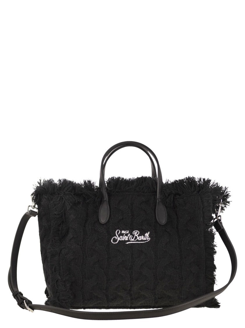 Mc2 Saint Barth Colette - Wool-Effect Bag With Logo