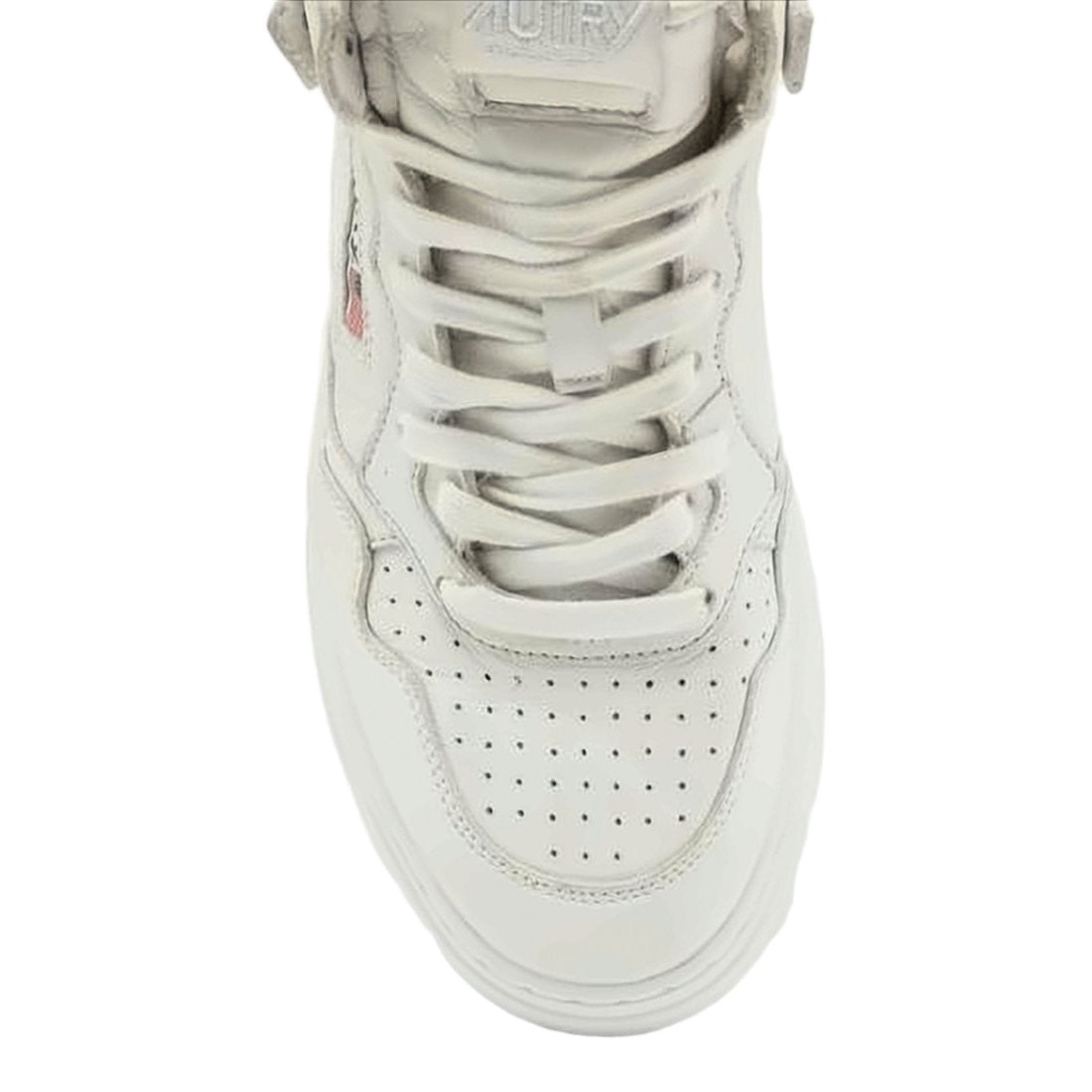 Autry High-Top Goat Leather Sneakers With Monochromatic Design