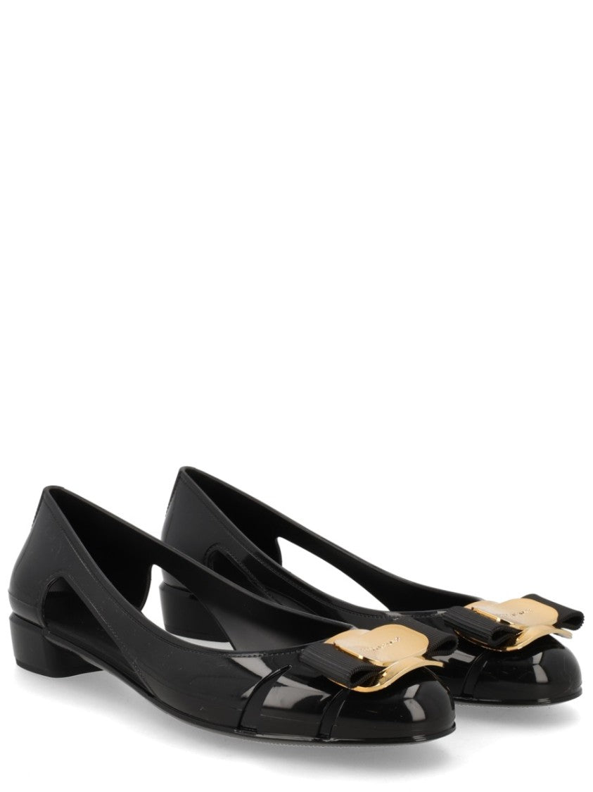Ferragamo Nara Jelly Translucent Pvc Flats