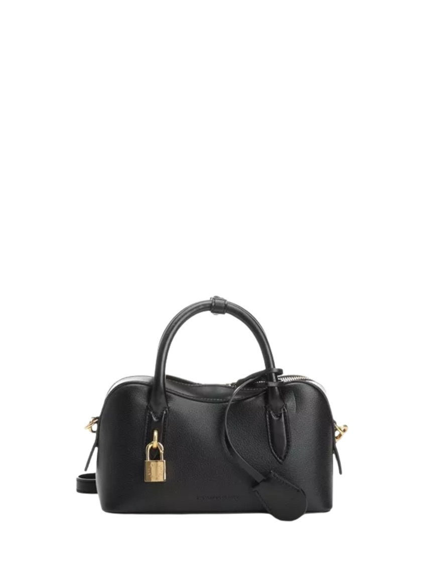 Stella Mccartney Black Double Top Handle Shoulder Bag
