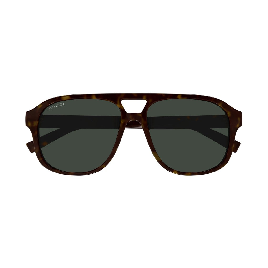 Gucci Rectangular Tortoiseshell Sunglasses With Refined Logo Accents