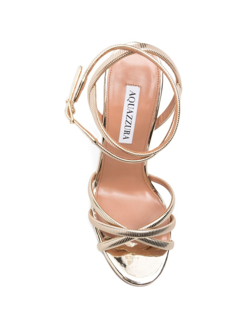 Aquazzura Silk And Nylon Blend Strappy Sandals