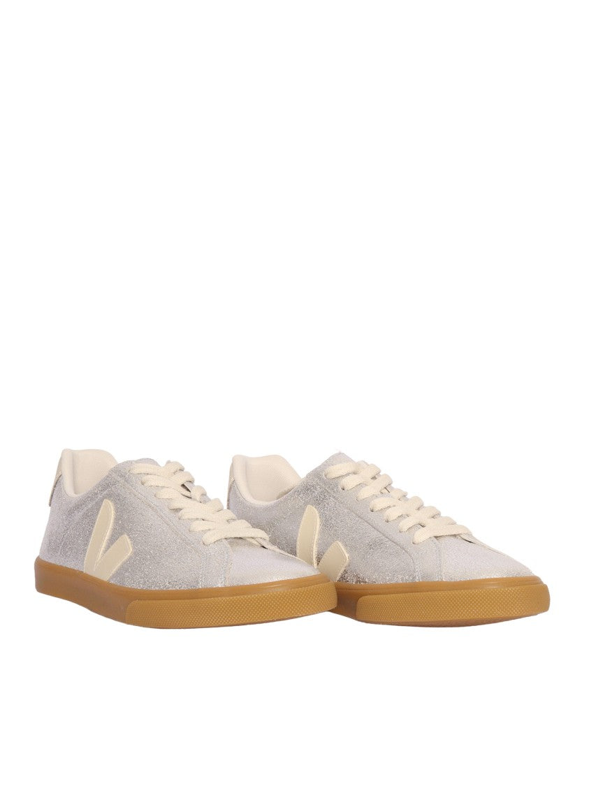 Veja Esplar Silver Suede Low Sneakers