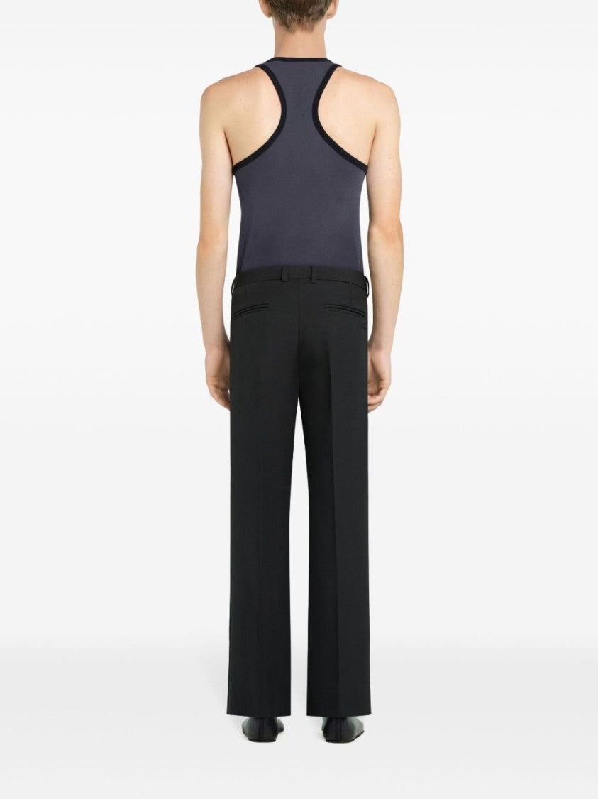Courrèges Fitted Racerback T-Shirt With Embroidered Logo
