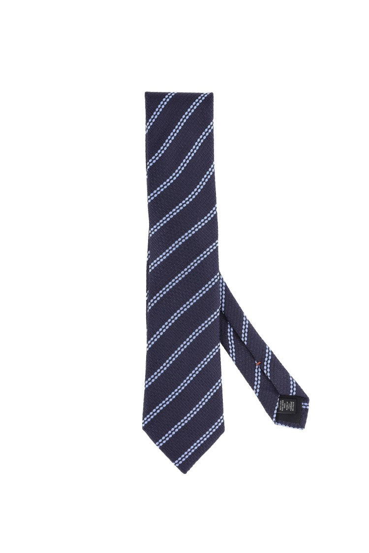 Zegna Regimental Pure Silk Tie