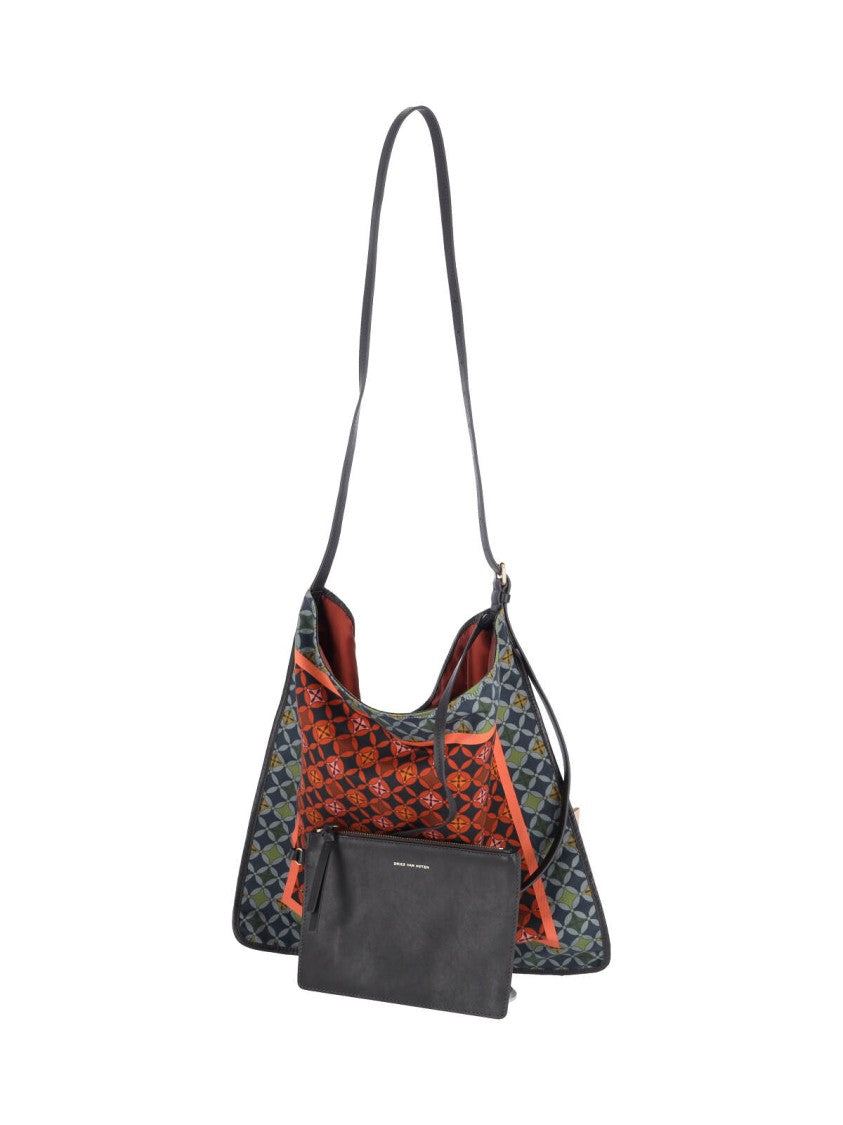Dries Van Noten Large Geometric Pattern Shoulder Bag