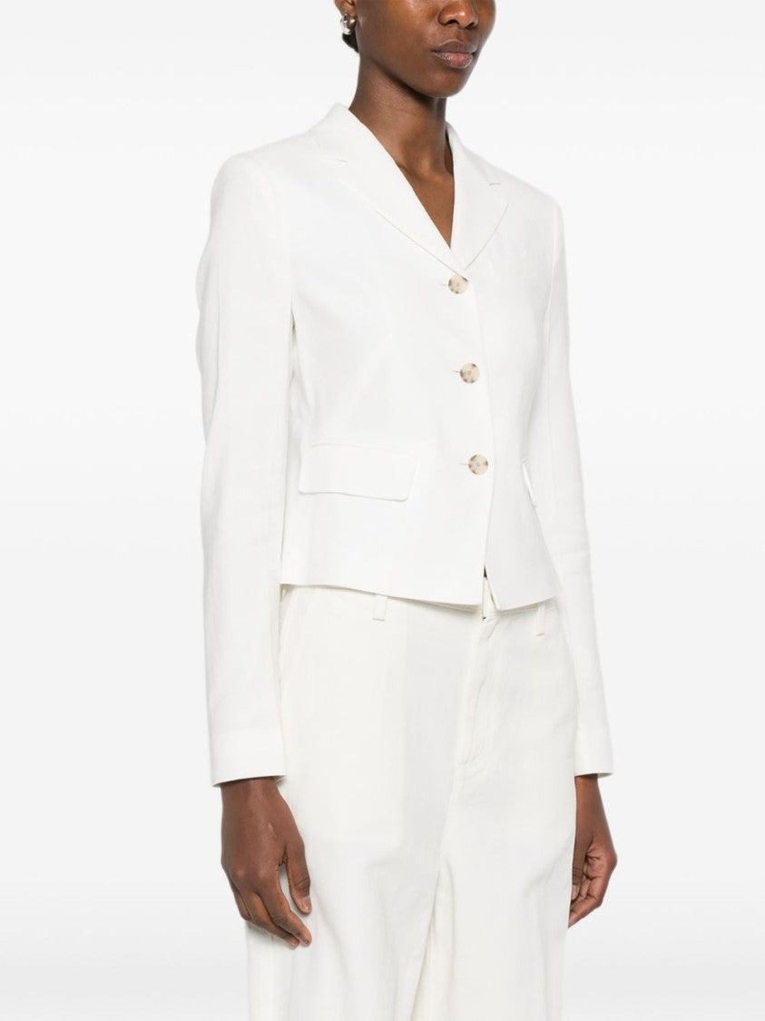 Boss Cropped Tailored Structured Blazer