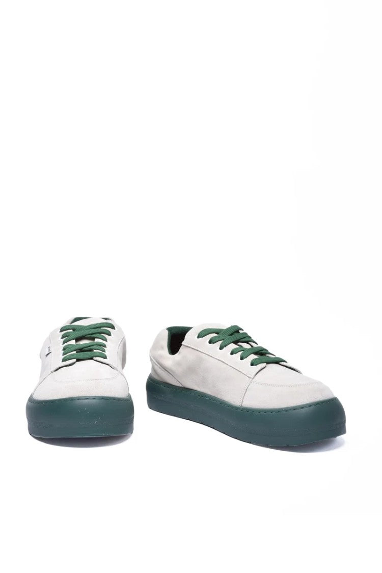 Sunnei Suede Sneakers - Beige/Green