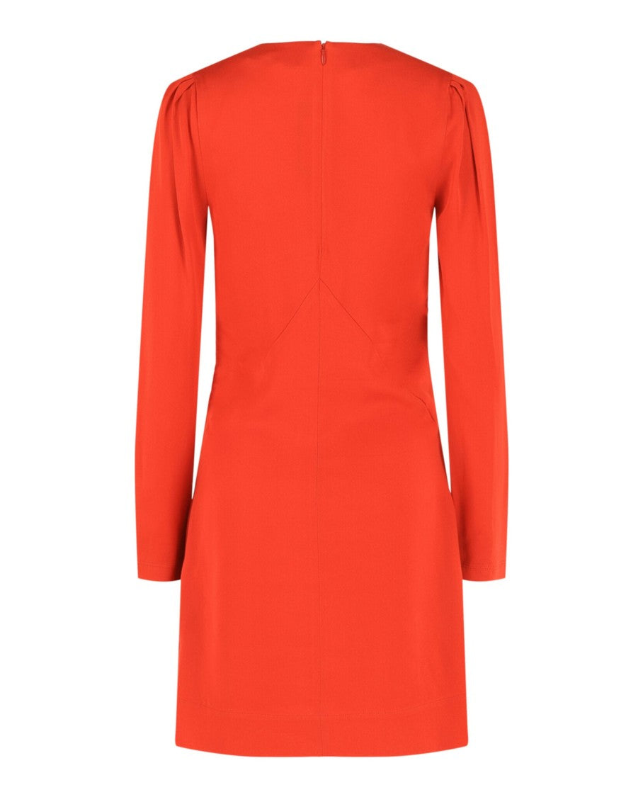 Givenchy V-Neck Long Sleeve Dress
