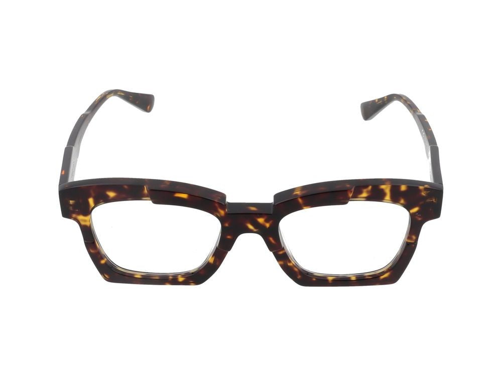 Kuboraum Distinctive Tortoiseshell Oversized Square Optical Glasses