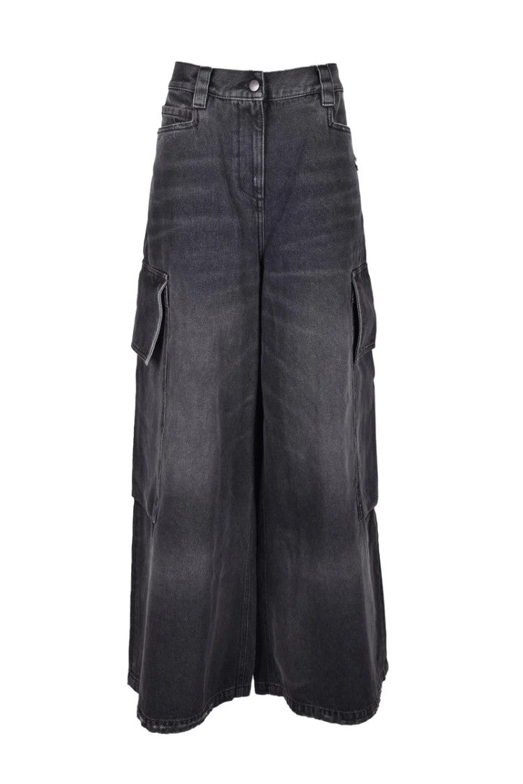 Palm Angels Cotton Jeans - Grey
