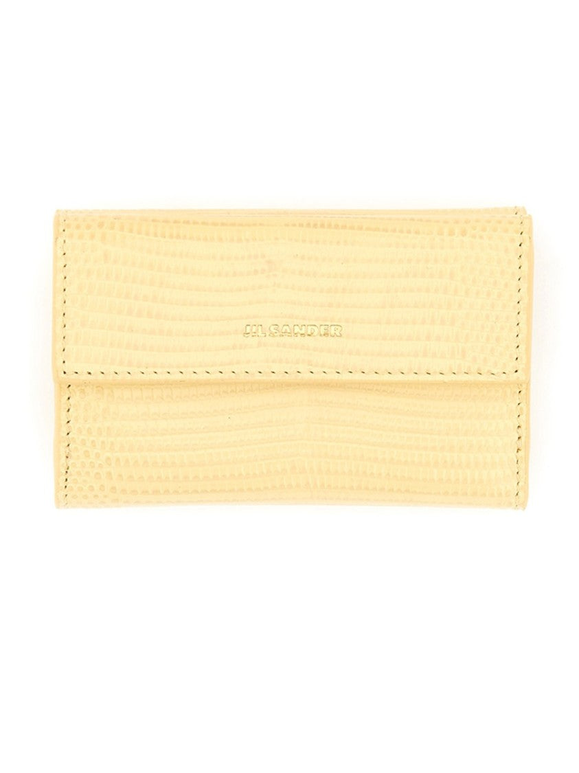 Jil Sander "Baby" Textured Leather Wallet