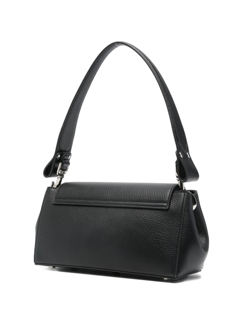 Vivienne Westwood Black Grained Chain Detail Top Bag