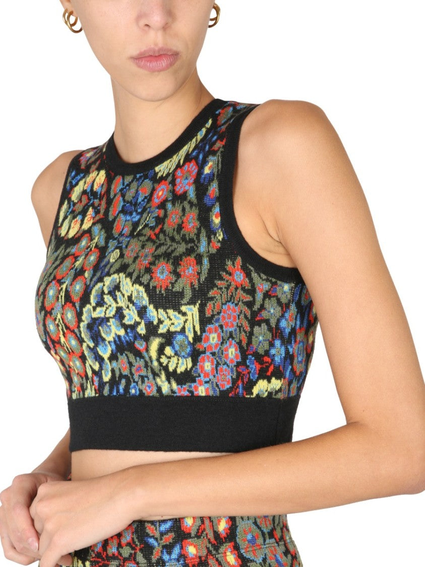 Etro Jacquard Wool Blend Top And Leggings