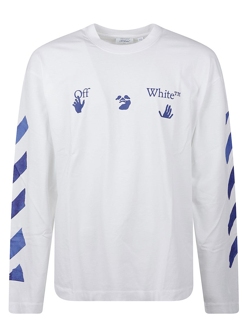 Off-White Bacco Arrow Long-Sleeve Cotton T-Shirt