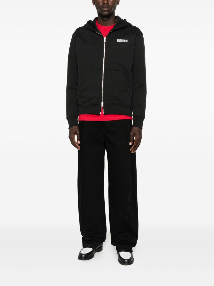 Kenzo Hooded Black Sweater