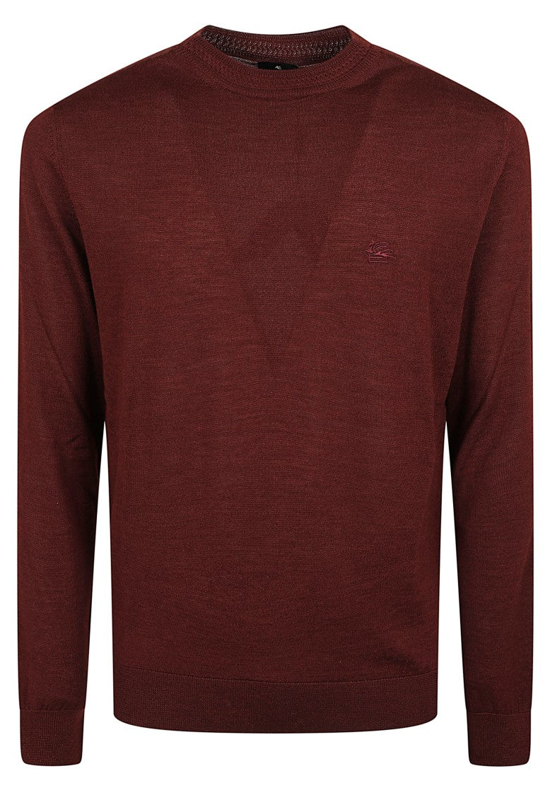 Etro Refined Crewneck Sweater In Premium Wool-Silk Blend