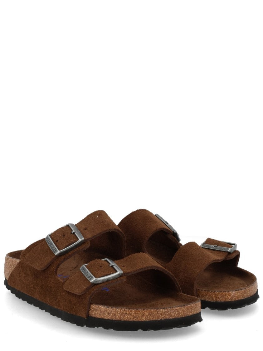 Birkenstock Brown Arizona Suede Leather Sandals