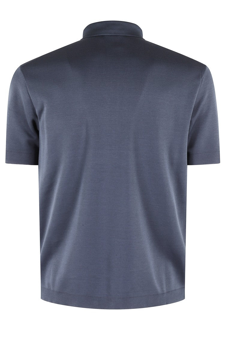 Herno Classic Polo Shirt With Buttoned Collar